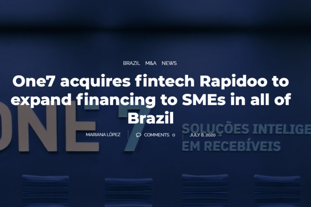 One7 adquire a fintech Rapidoo para expandir o financiamento